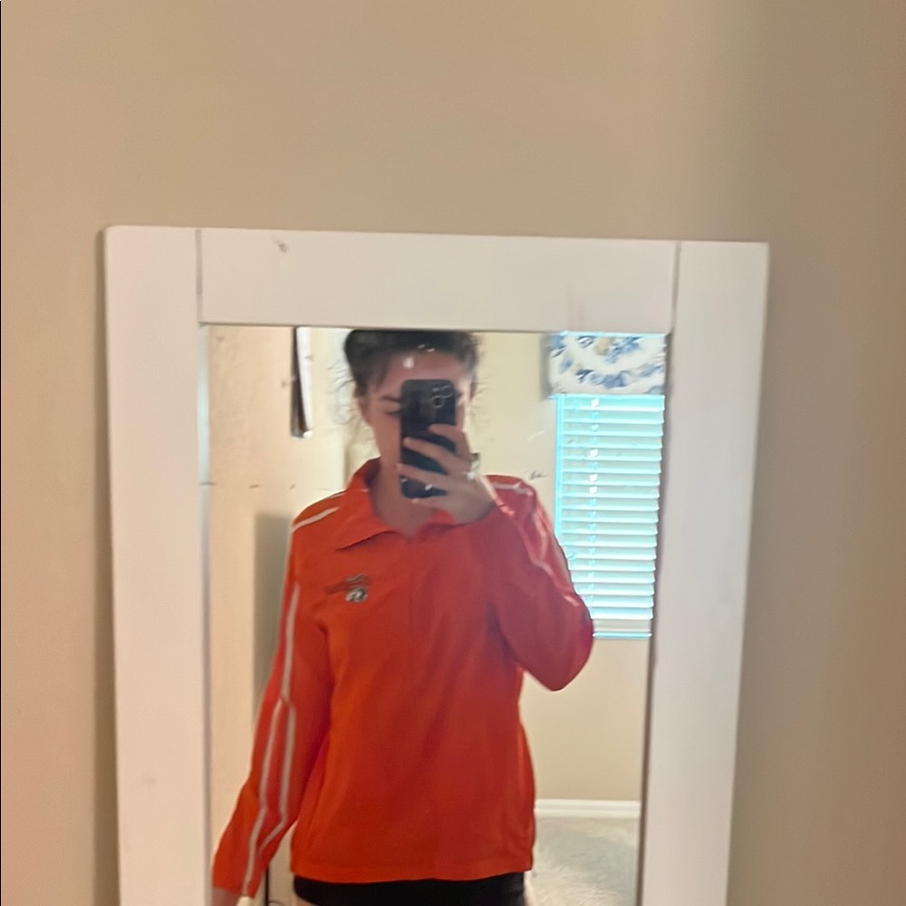 Authentic Orange Hooters Windbreaker Jacket